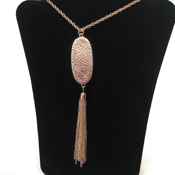 Long Boho Style Tassel Necklace - Picture 2 of 3